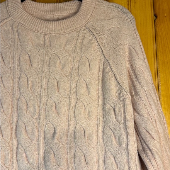 Aerie Cable Knit Sweater - Soft Pink - Picture 6 of 7
